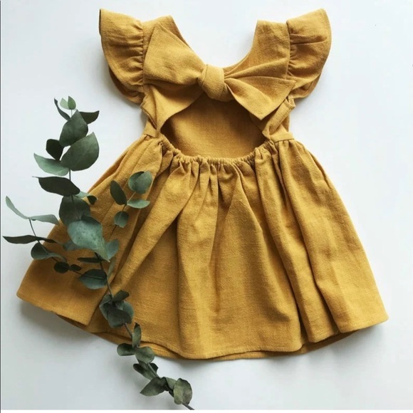 Other - Backless Linen Kids dress
